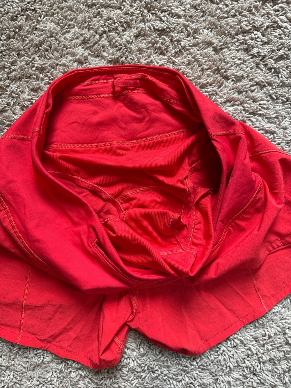 Lululemon Red Speed Up Shorts - Picture 5 of 5